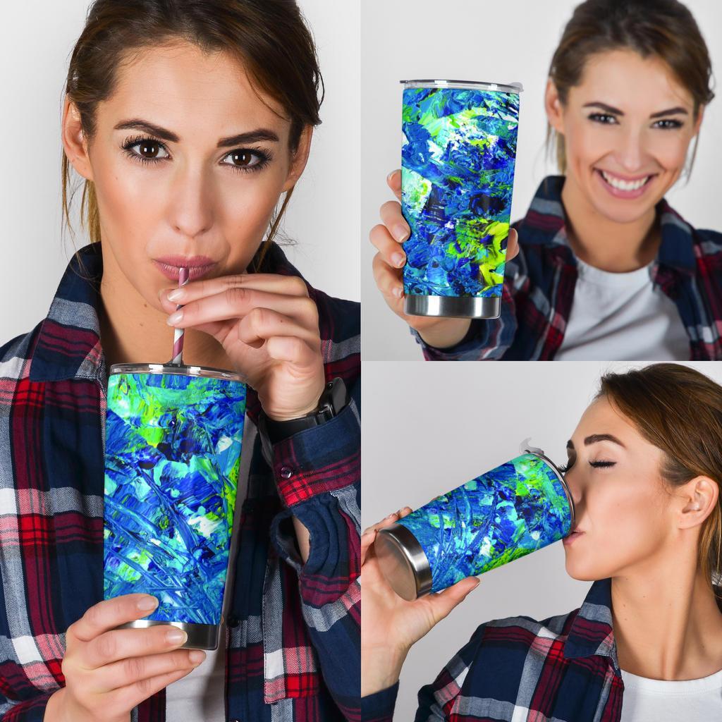 Abstract Oil Paintings P3 - Travel Tumbler-Amaze Style™-Tumbler - Abstract Oil Paintings P3 - Travel Tumbler-20oz Large-Vibe Cosy™