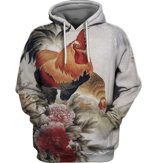 3D All Over Print Chicken Shirt-Apparel-6teenth World-Hoodie-S-Vibe Cosy™
