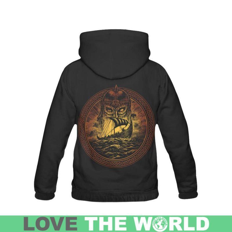 GOD ODIN AND DRAKKAR - VIKING HOODIE Y6 - Amaze Style™-ALL OVER PRINT HOODIES