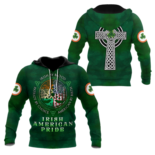 Irish American Pride Saint Patrick's Day 3D All Over Printed Shirts For Men And Women TN