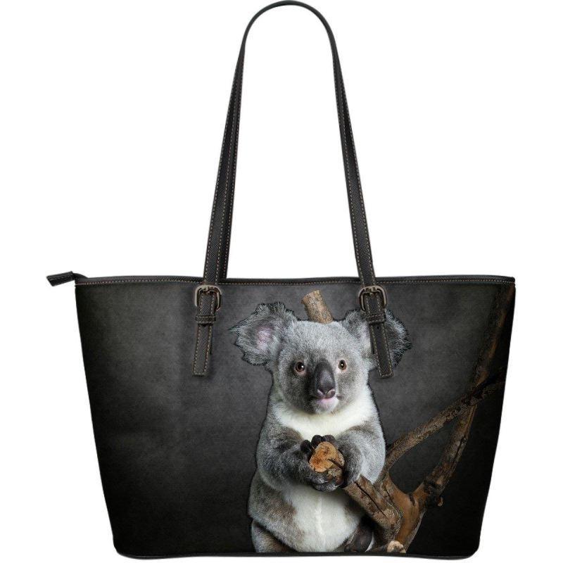 Koala Large Leather Tote Bag - Amaze Style™-LEATHER TOTES