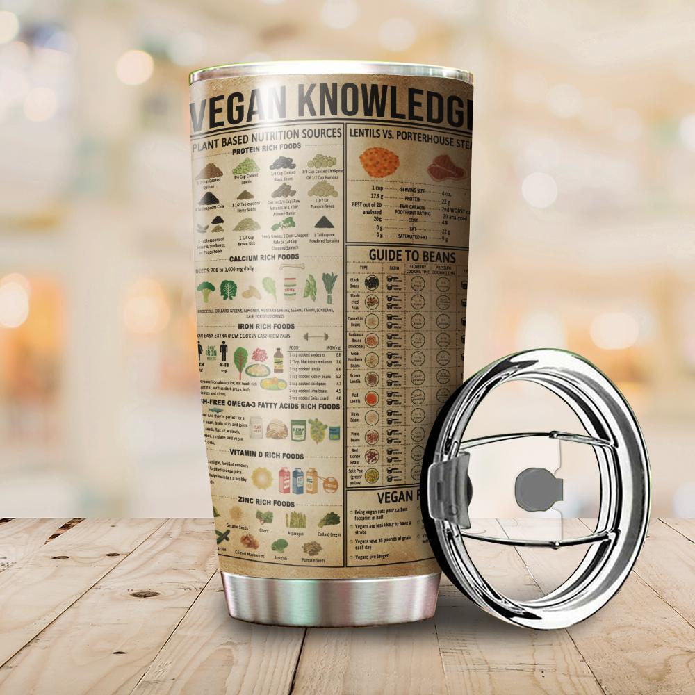 Vegan Knowledge Tumbler TA032325 - Amaze Style™-