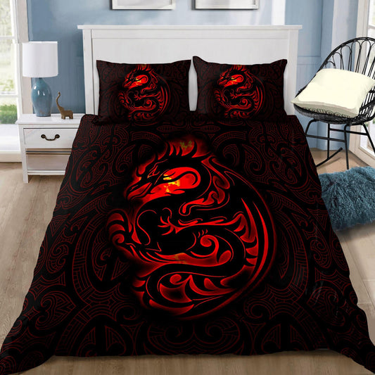 Dragon Tribal Tattoo 3D Over Printed Bedding Set-ML