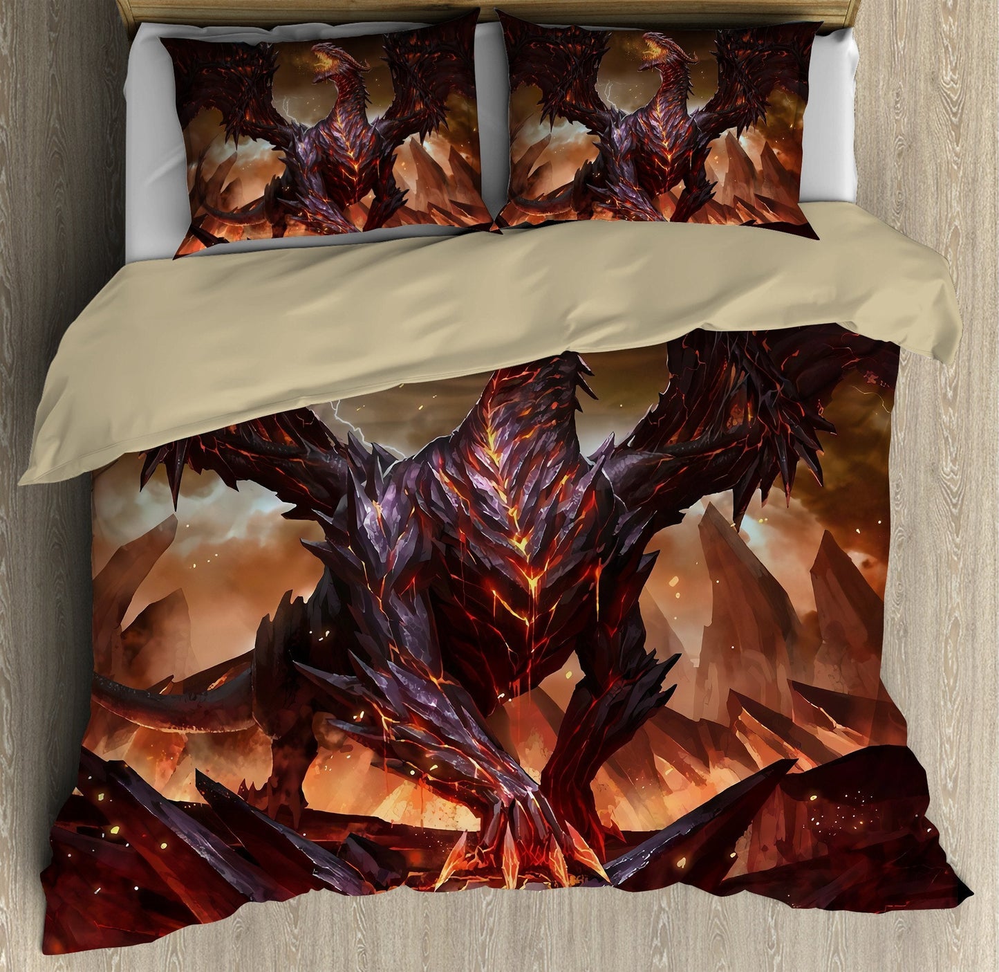 Lava Dragon Bedding Set DQB08192010