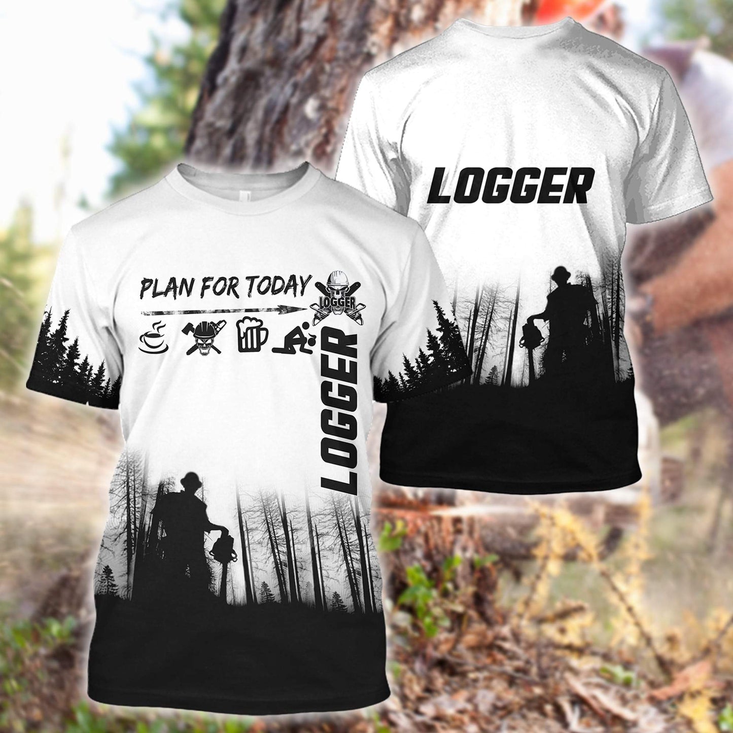 Logger Job Awesome 3d All Over - Amaze Style™-Apparel