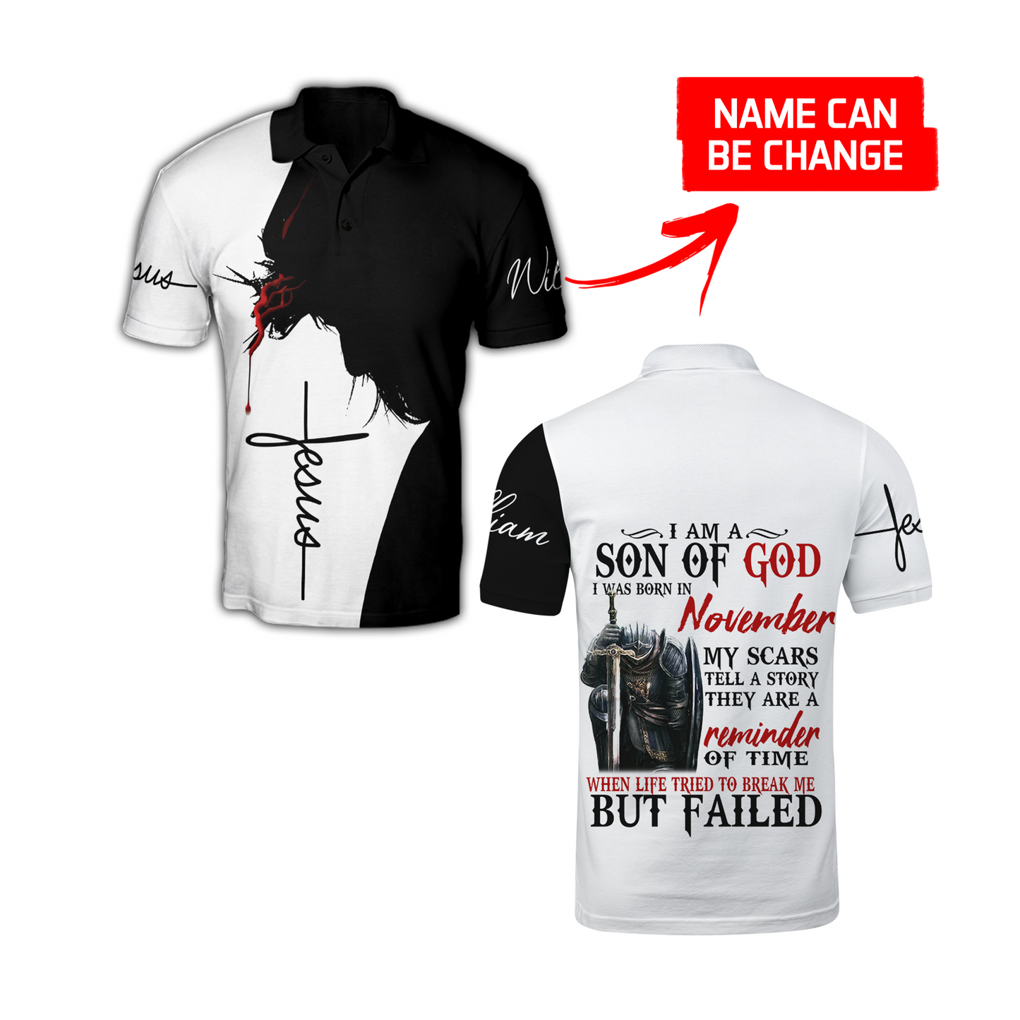 November Man- I Am A Child Of God I Was Born In November 3D All Over Printed Shirts For Men and Women TA10032005S11