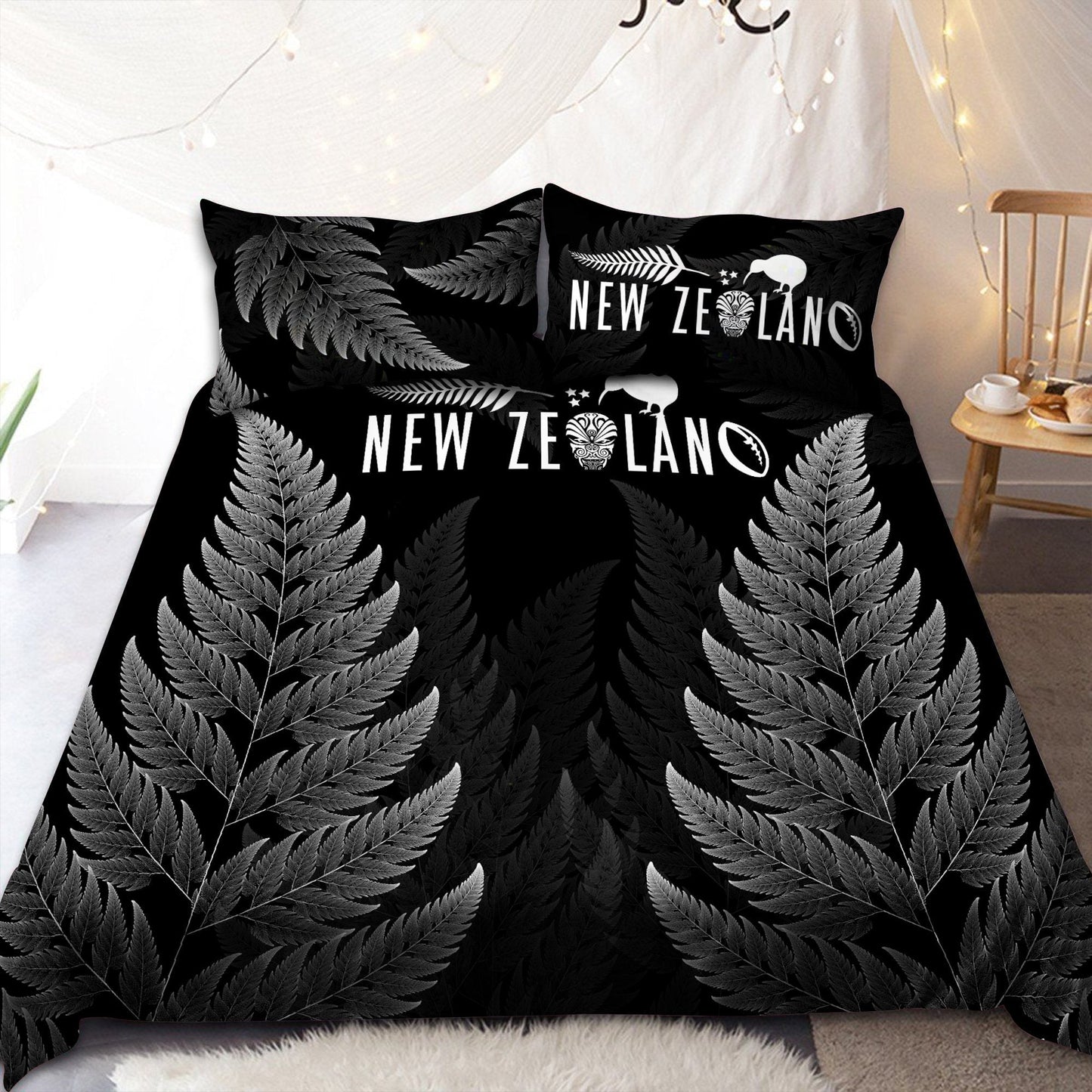 New Zealand Silver Fern Bedding Set Pi16072003S1