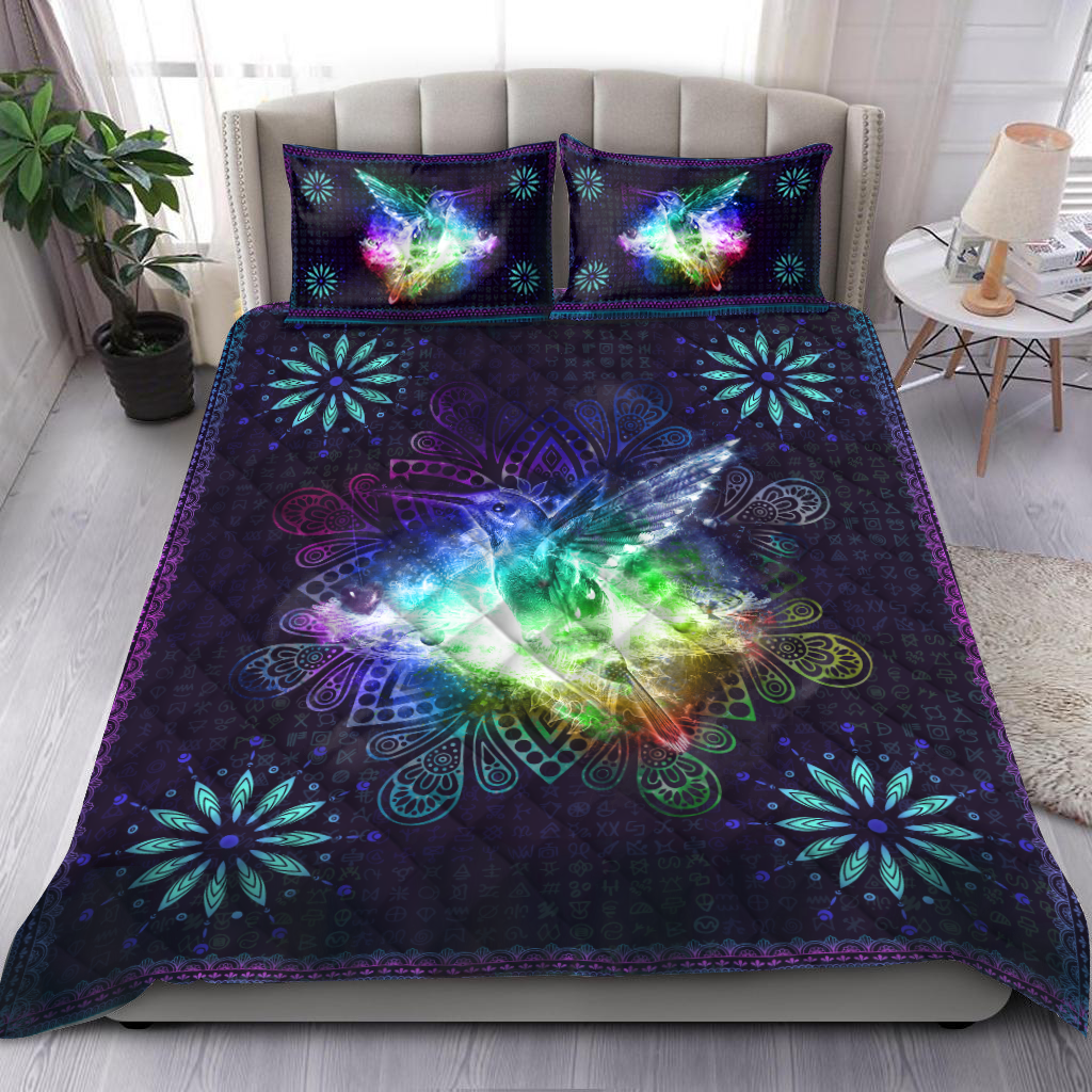 Mandala Hummingbird Quilt Bedding Set By ML MH090620