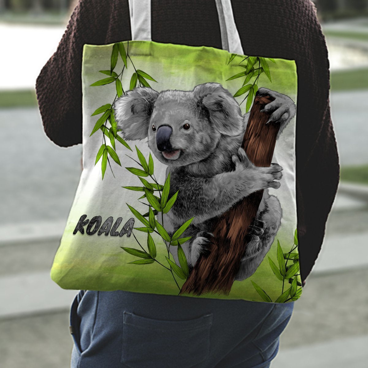 Koala Shopping Bags (Polyester fabric) NN6 - Amaze Style™-TOTE BAGS
