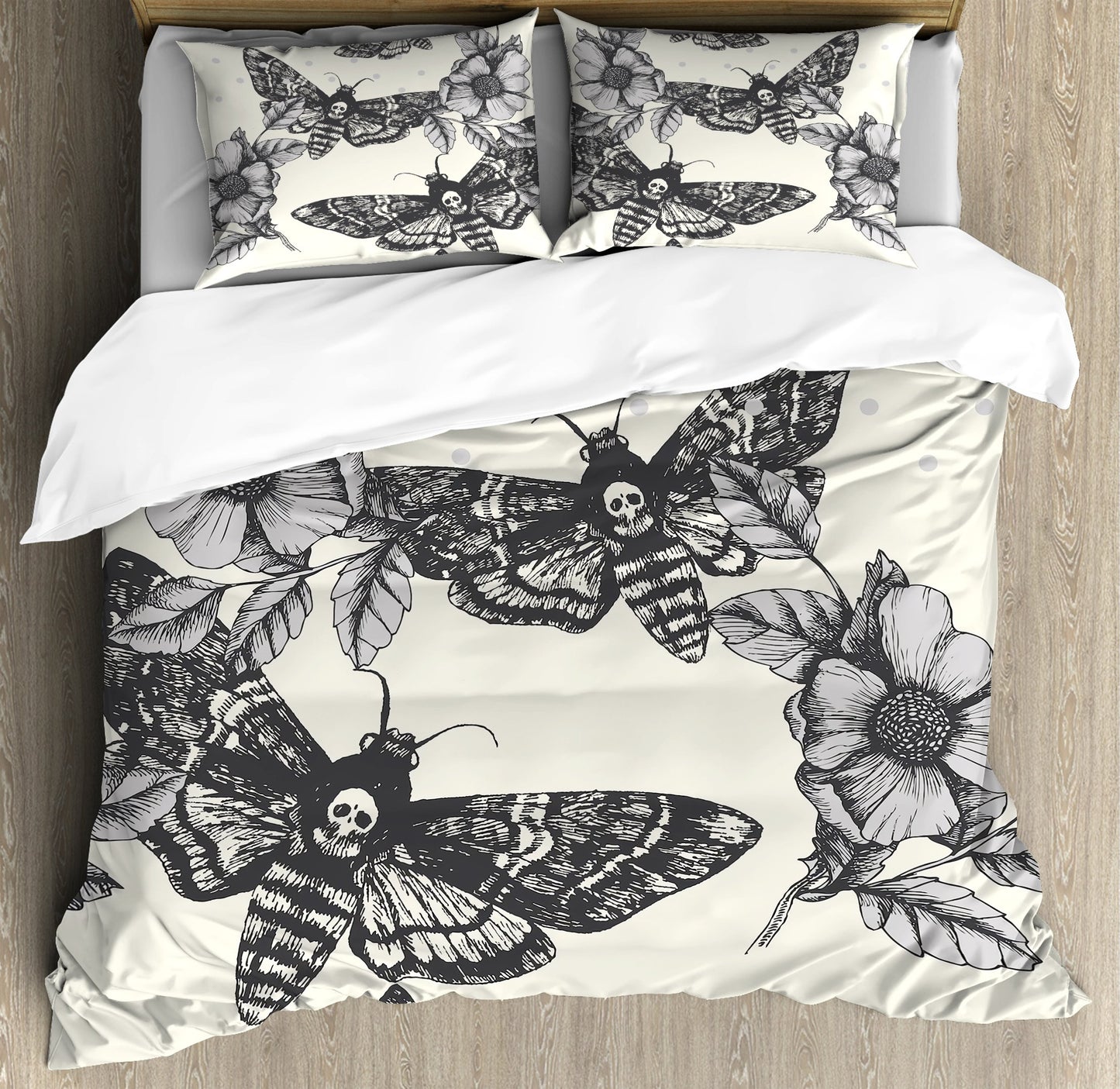 Butterfly Skull Art Bedding Set HAC080706-NM-Bedding Set-NM-Twin-Vibe Cosyβ’