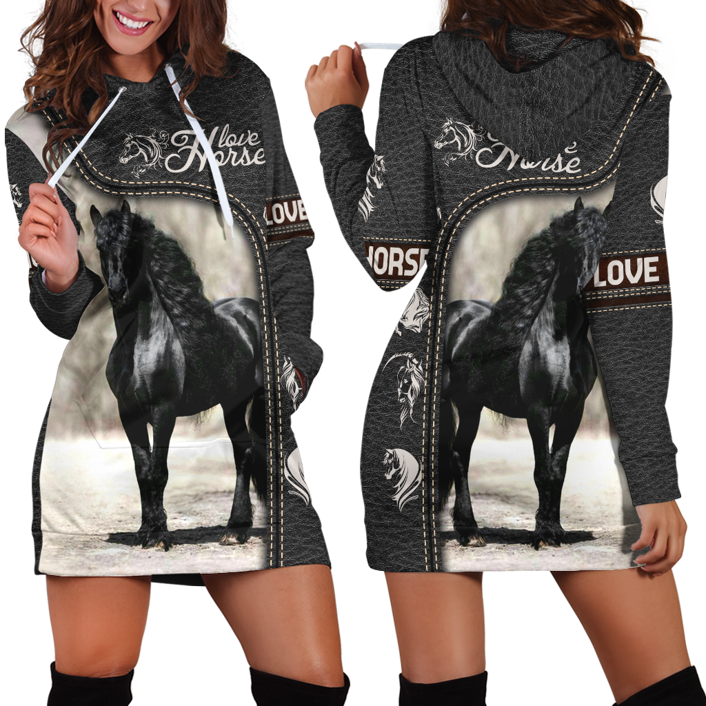 Beautiful Horse Hoodie Dress Pi150403D - Amaze Styleโข-Apparel