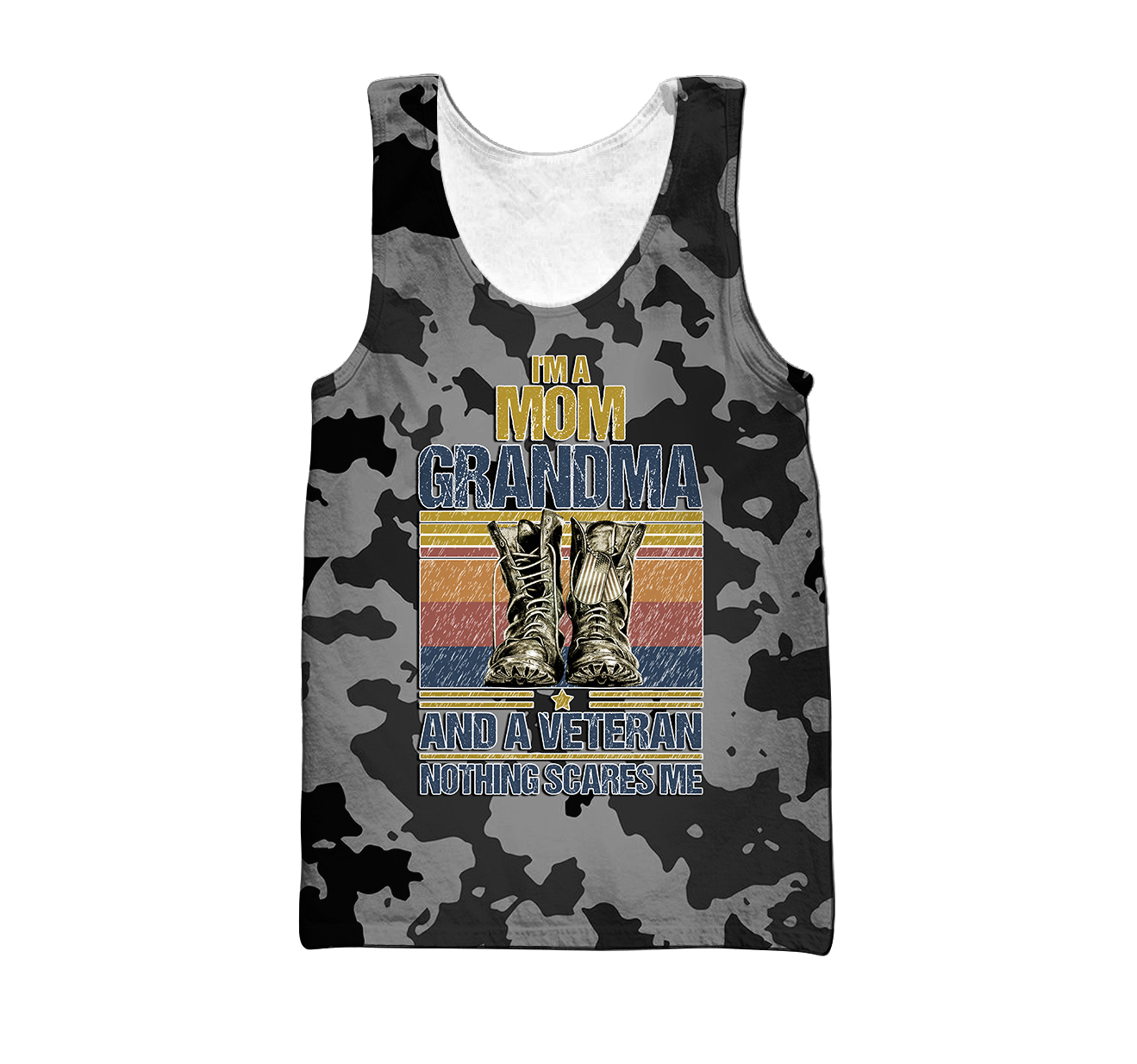 I'm a Mom Grandma and a veteran 3d all over printed shirts for men and women MH190520S - Amaze Style™-Apparel