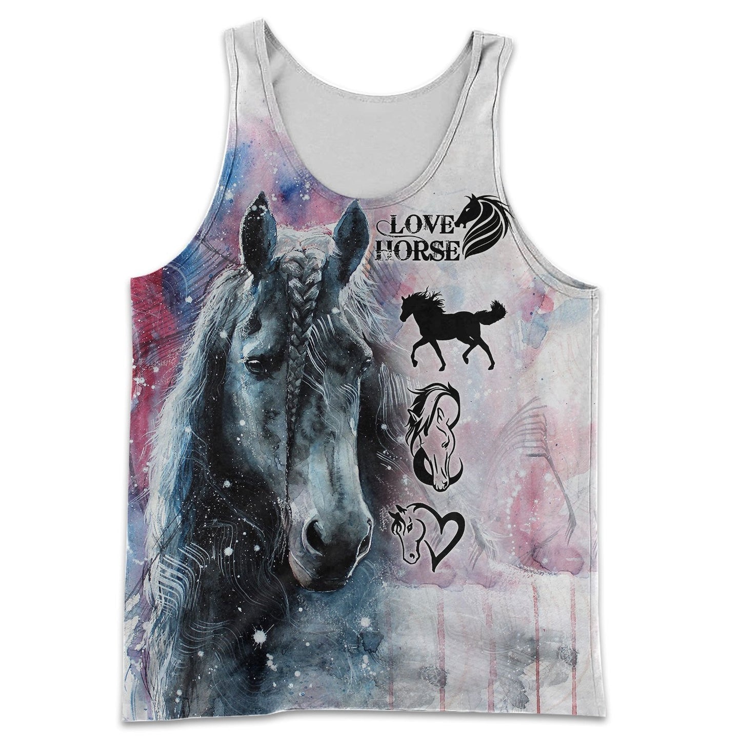 Love Beautiful Winter Horse Art 3D All Over Printed Shirt Hoodie For Men And Women MP050403 - Amaze Style™-Apparel