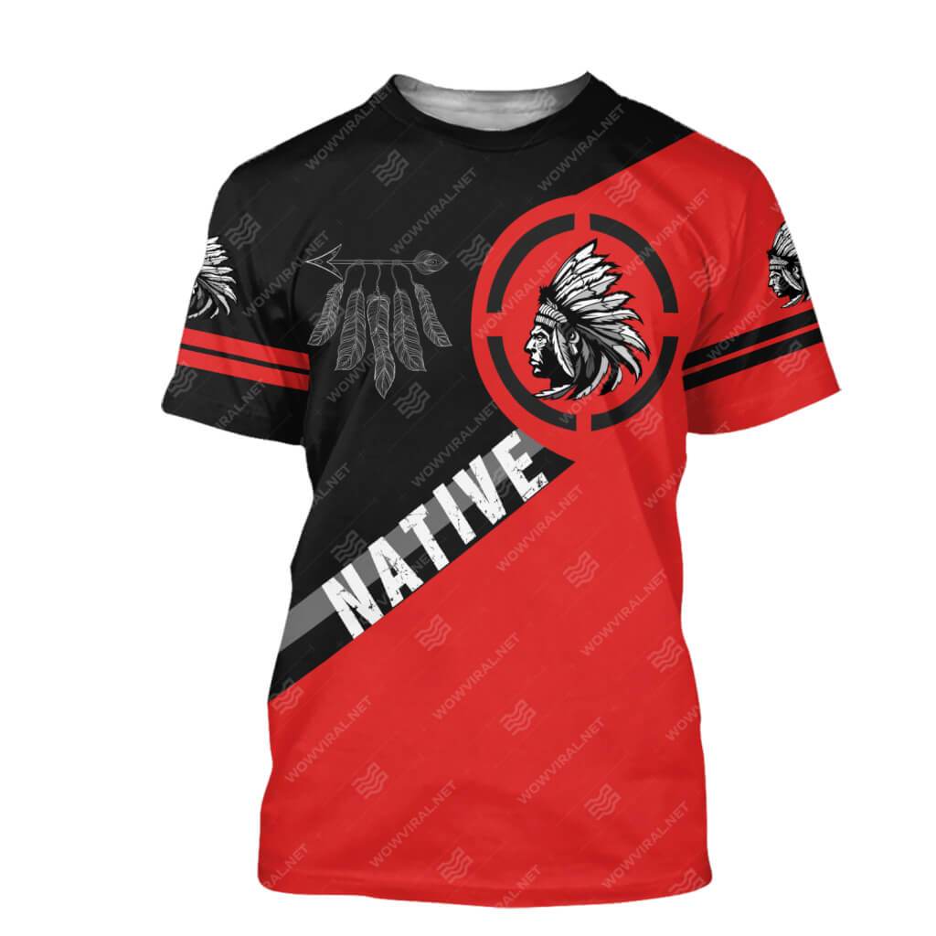 Native American 3D All Over Printed Shirt Hoodie MP100201 - Amaze Style™-Apparel