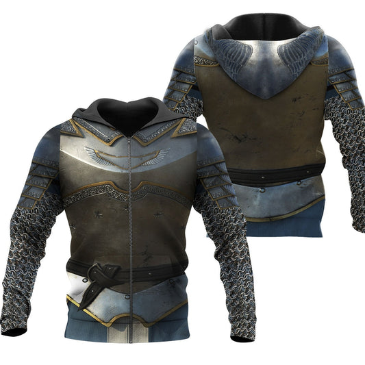 3D All Over Printed Chainmail Knight Medieval Armor Tops MP250202 - Amaze Style™-Apparel