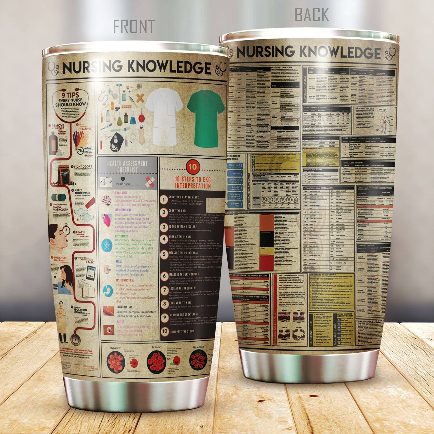Nurse Knowledge Tumbler Cup Premium MPT19-Tumbler-MP-Vibe Cosyโข