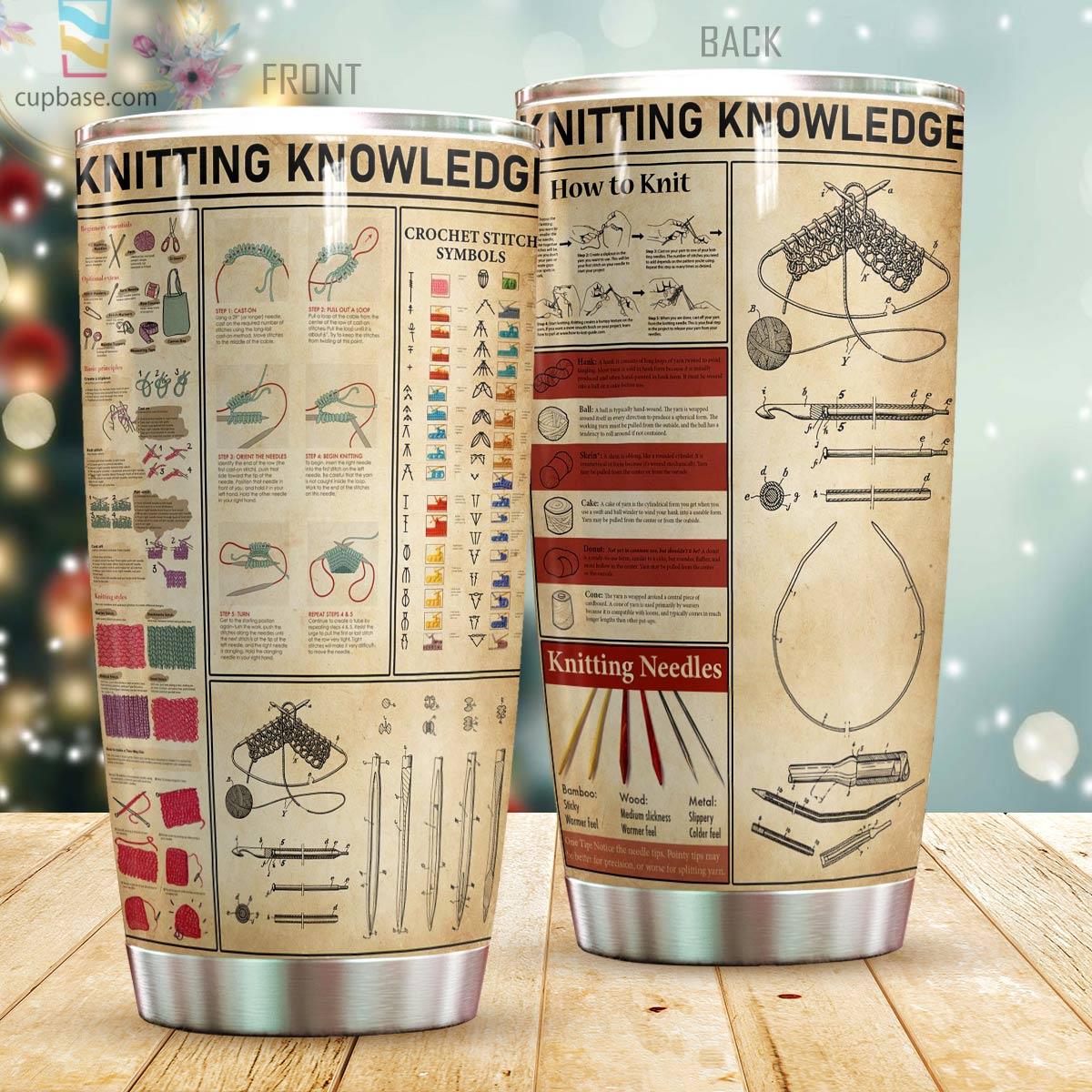 Knitting Knowledge Tumbler Cup Premium MPT5 - Amaze Style™-Tumbler
