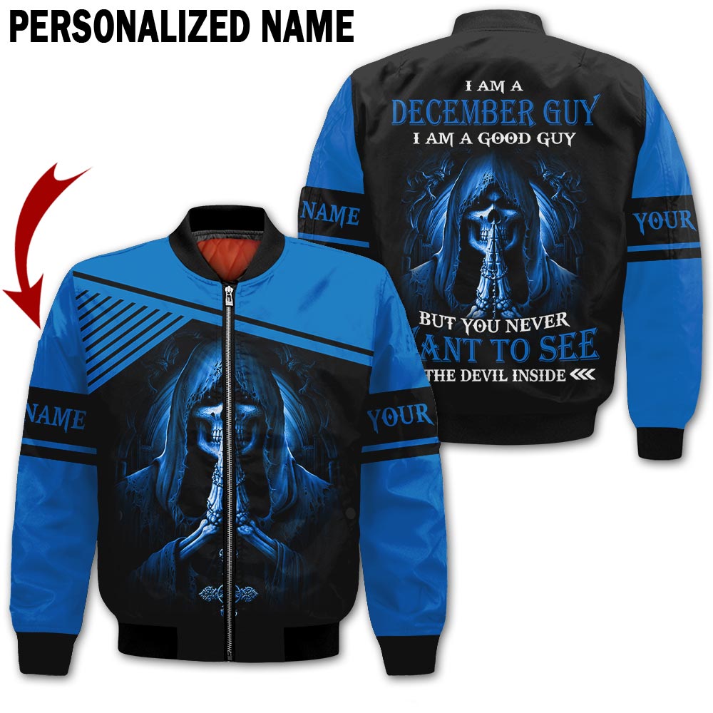 Personalized Name December Guy 3D All Over Printed Apparel
