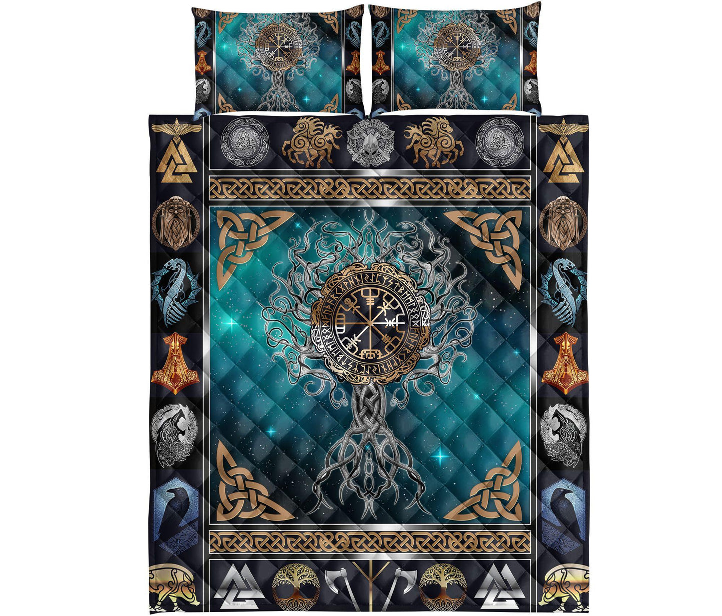 VIKING TREE OF LIFE - QUILT BEDDING SET