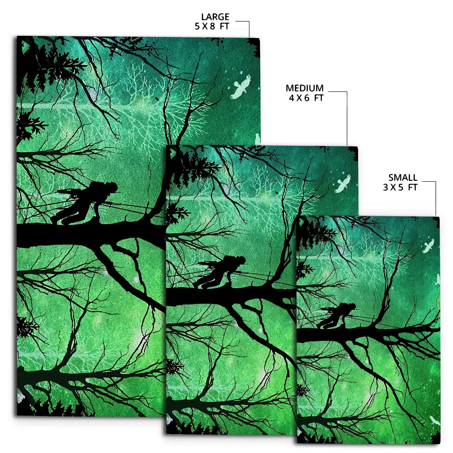 Premium All Over Printed Arborist Logger Lumberjack Rug MEI