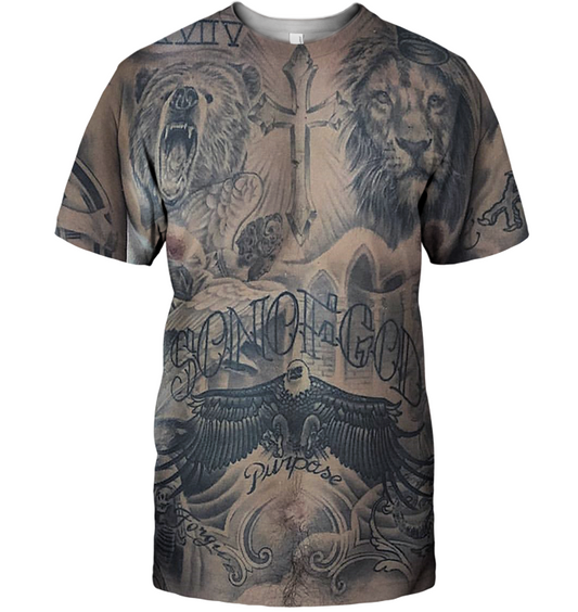 3D AOP son of god_sleeve Shirt-Apparel-6teenth World-T-Shirt-S-Vibe Cosy™