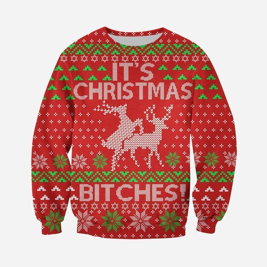 3D All Over Printed It's Christmas Ugly Shirts and Shorts - Amaze Style™-Christmas