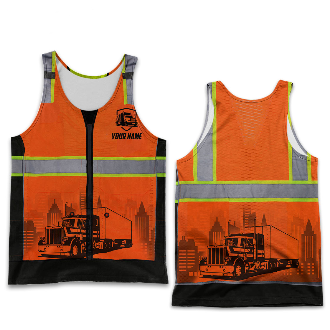 Personalized Trucker Safety 3D All Over Printed Shirts For Men And Women TN