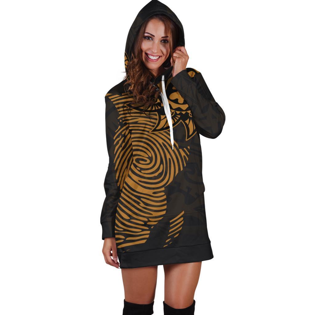 African Map Hoodie Dress-ML-Apparel-ML-Hoodie Dress-S-Vibe Cosy™