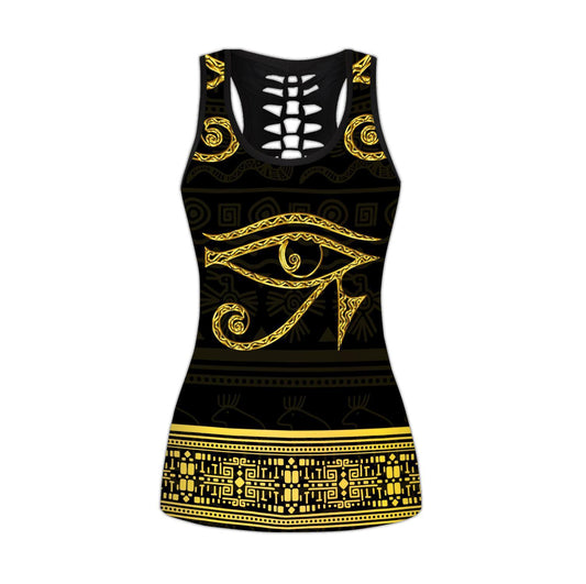 African The Eye Of Horus Legging & Tank top-ML-Apparel-ML-No Legging-S-Vibe Cosy™