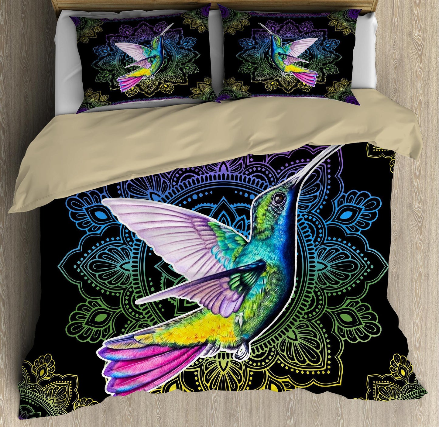 Amazing Rainbow Hummingbird Mandala Bedding Set-ML ML15092007