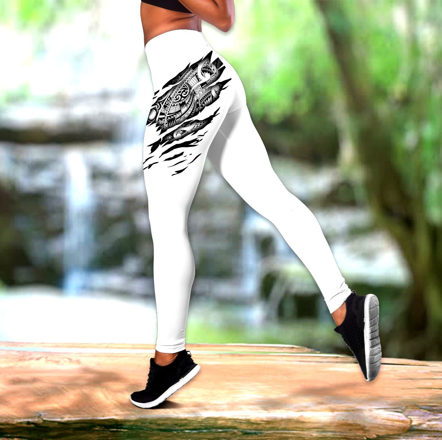 Proud To Be A Polynesian 3D Tattoo Legging & Tank top ML