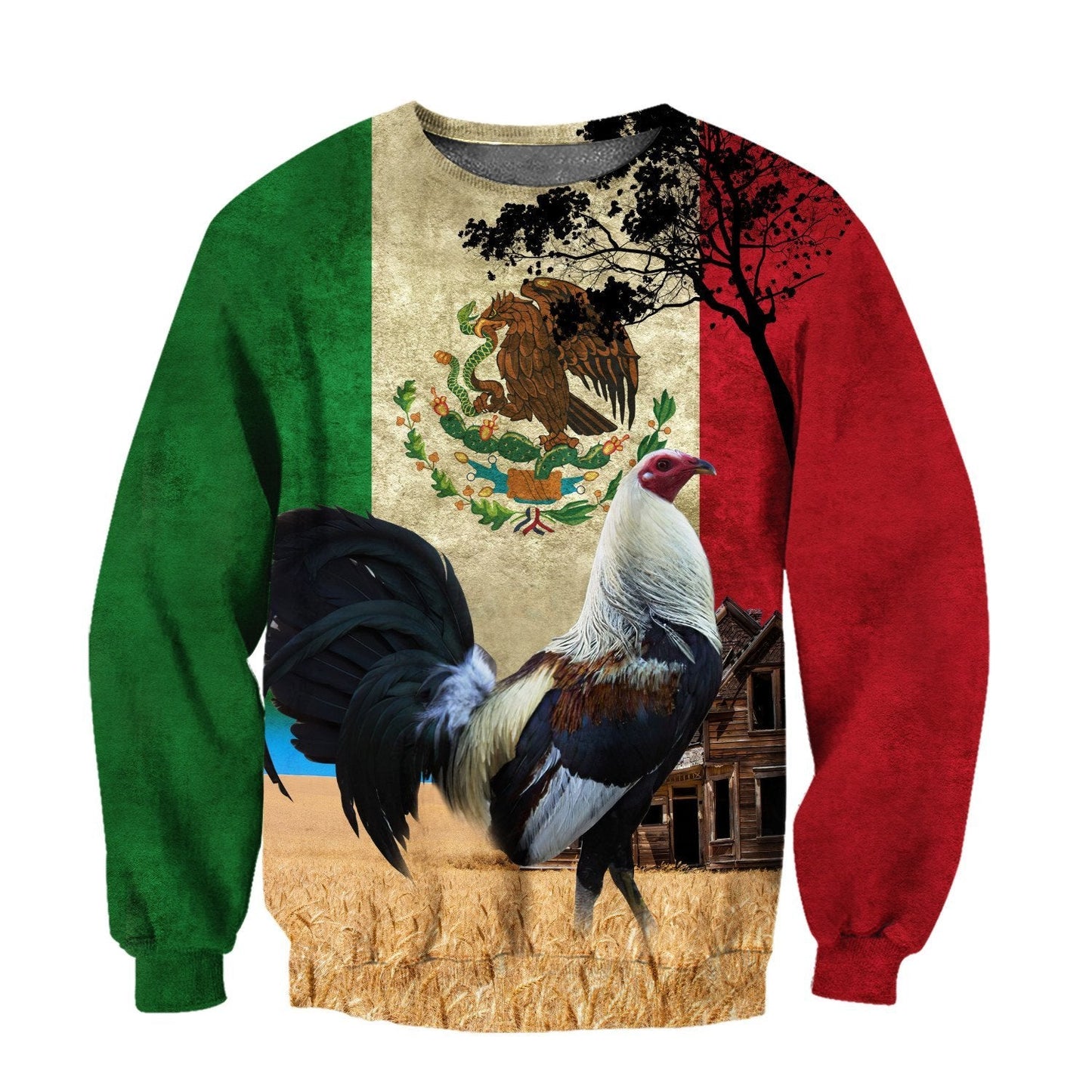 Mexico Rooster All Over Printed Unisex Deluxe Hoodie ML