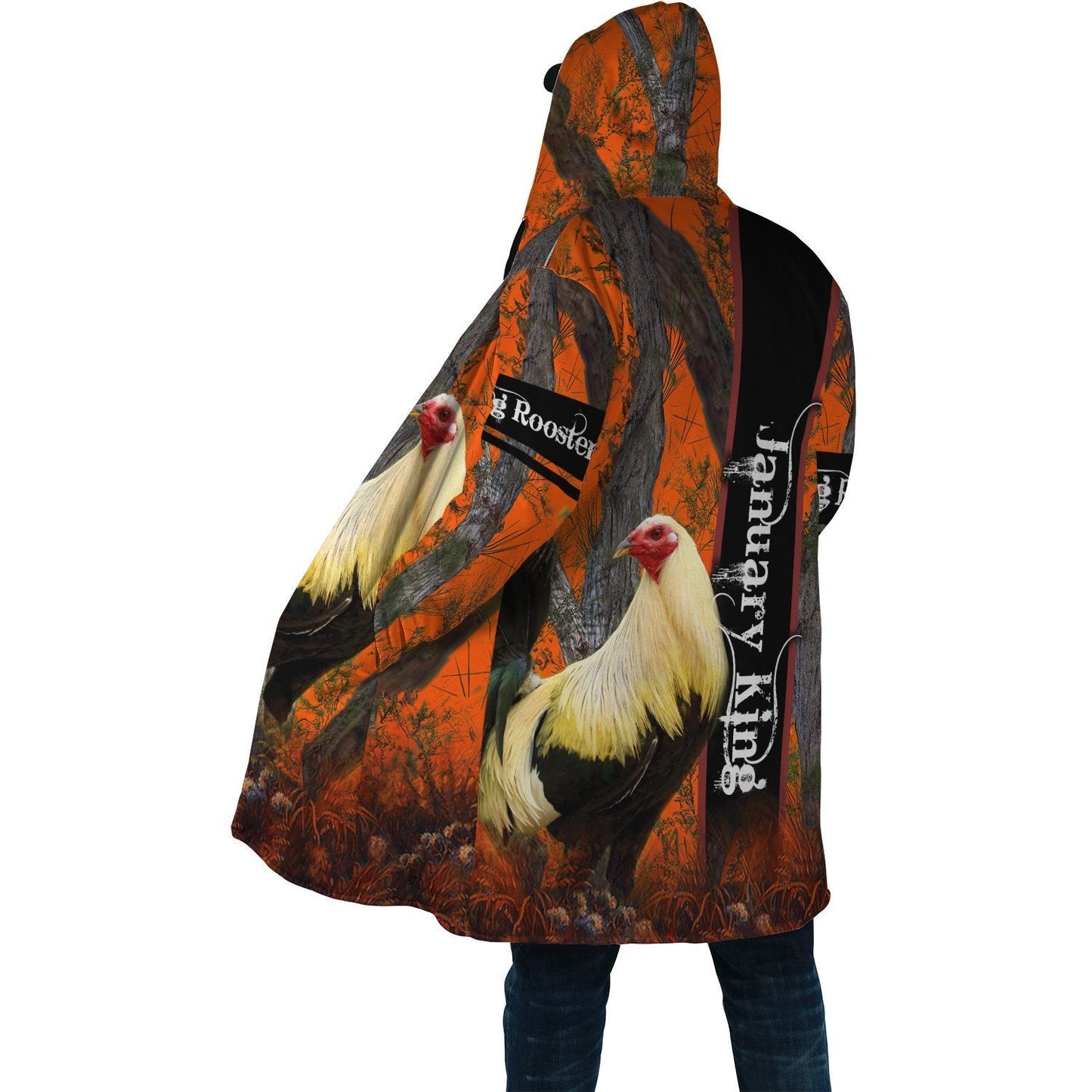 Premium January Rooster 3D Over Printed Unisex Shirts ML