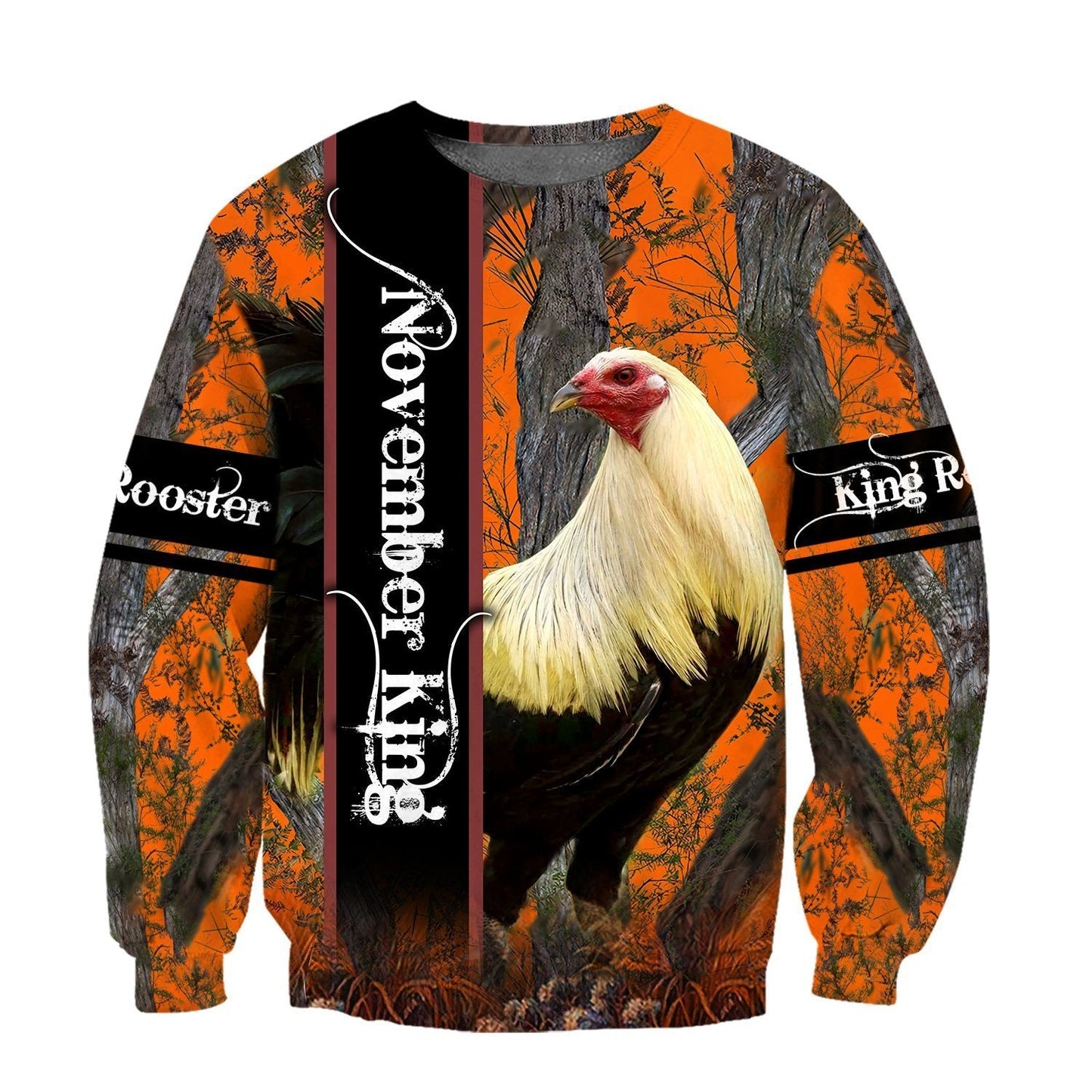 Premium November Rooster 3D Over Printed Unisex Shirts ML