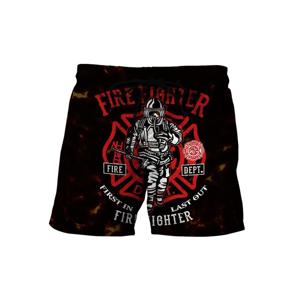 Customize Name Firefighter 3D All Over Printed Unisex Shirts