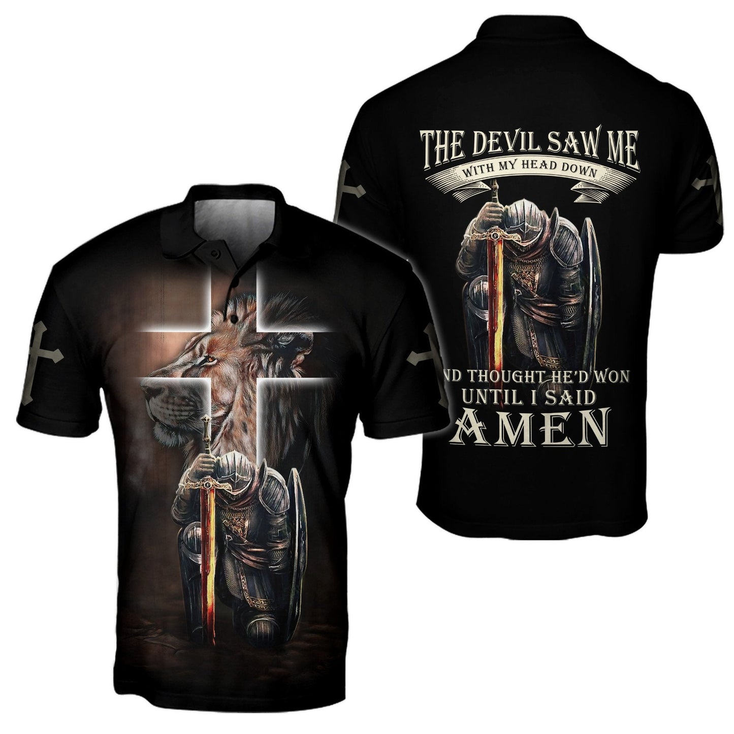 Lion Warrior Jesus 3D All Over Printed Unisex Shirts