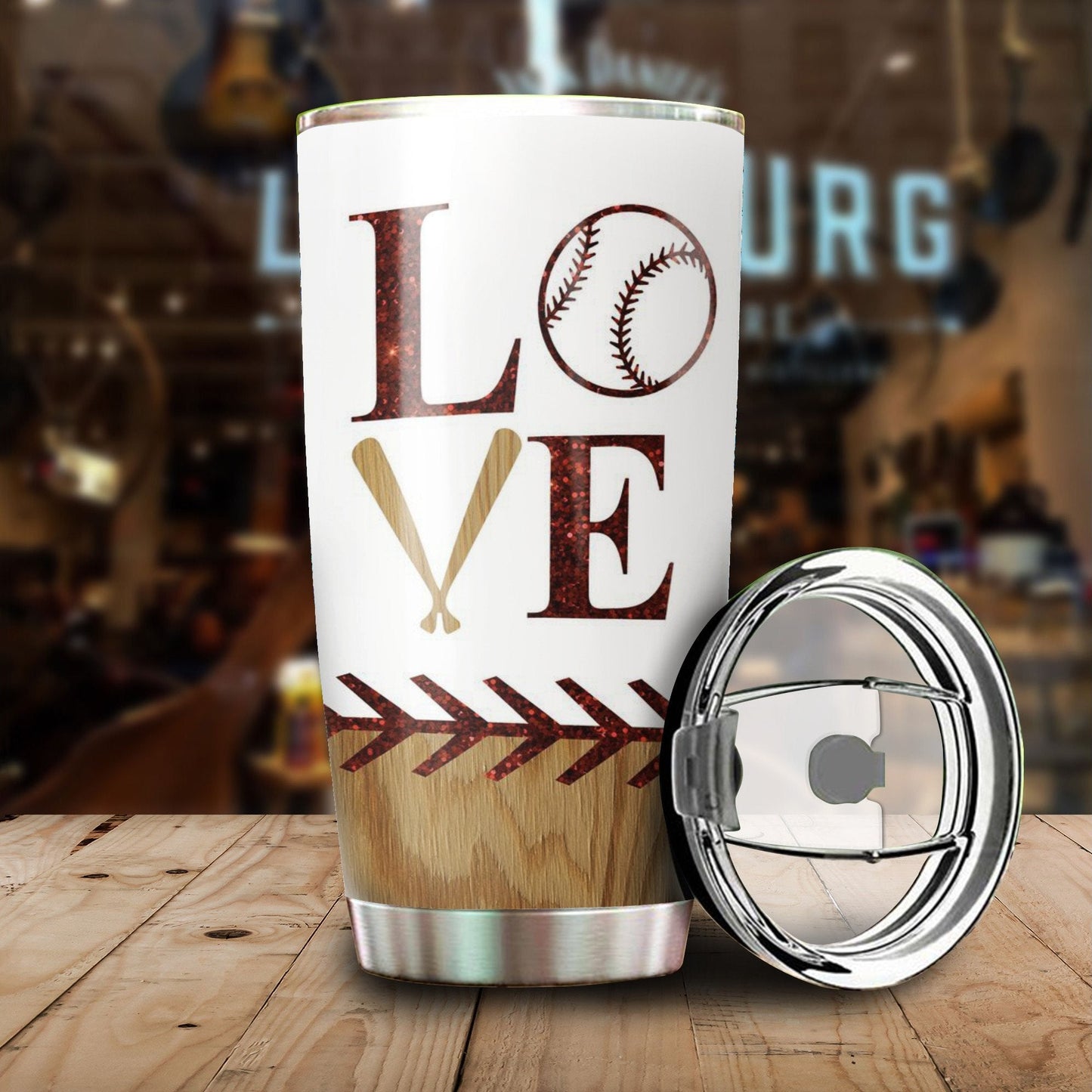 Premium Baseball Stainless Steel Tumbler
