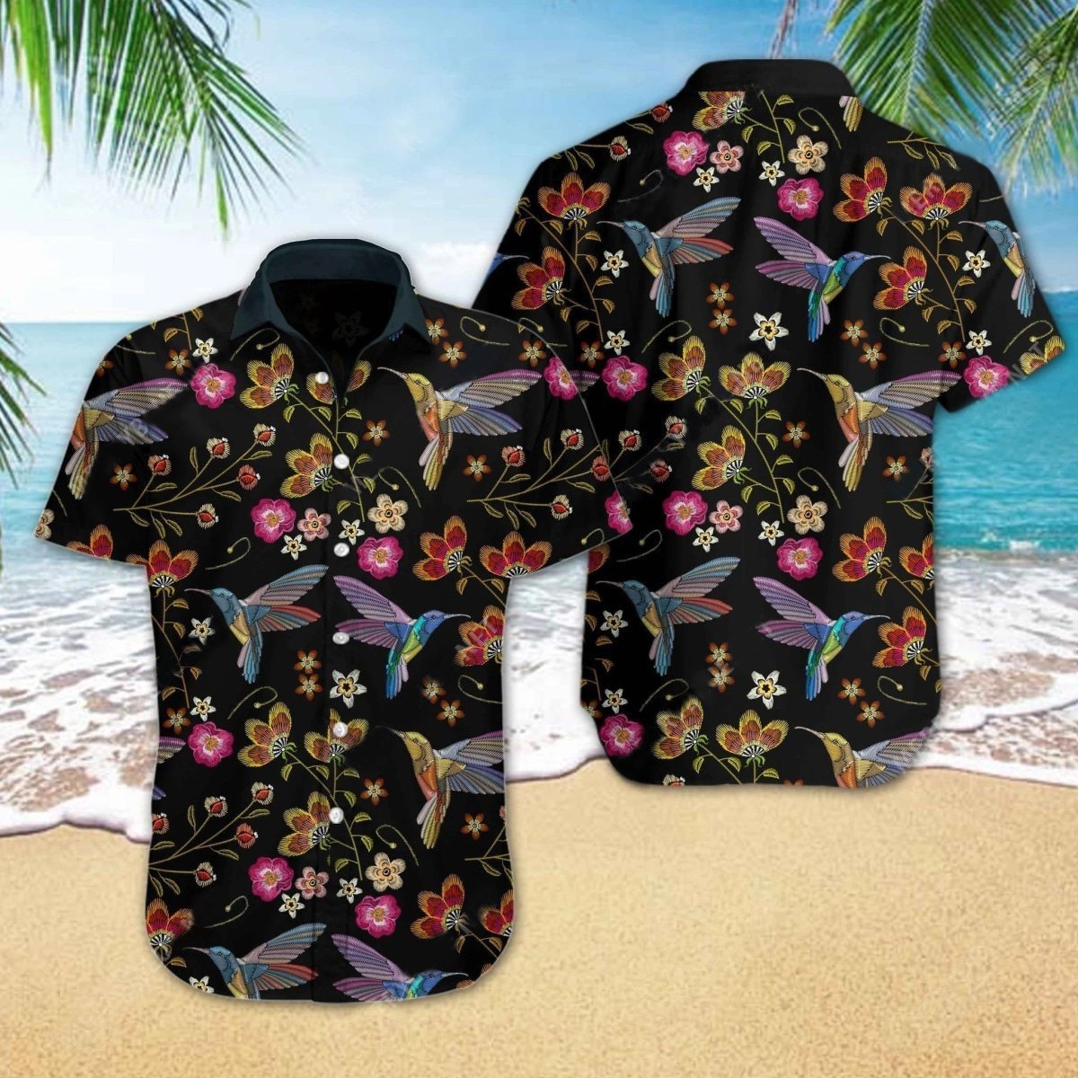 Amazing Hummingbird Colorful Hawaii Shirt