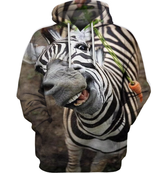 3D All Over Print Funny Zebra Face Shirt-Apparel-6teenth World-Hoodie-S-Vibe Cosy™
