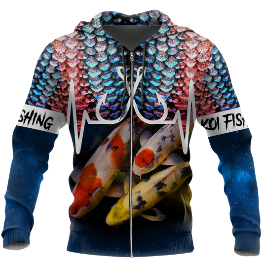 Koi Fishing Huk up 3D all over printing shirts for men and women TR110202 - Amaze Style™-Apparel