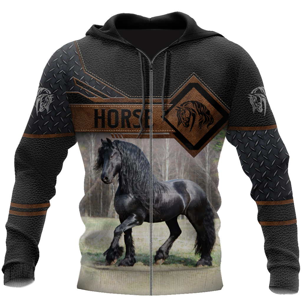 Premium Friesian Horse 3D All Over Printed Unisex Shirts