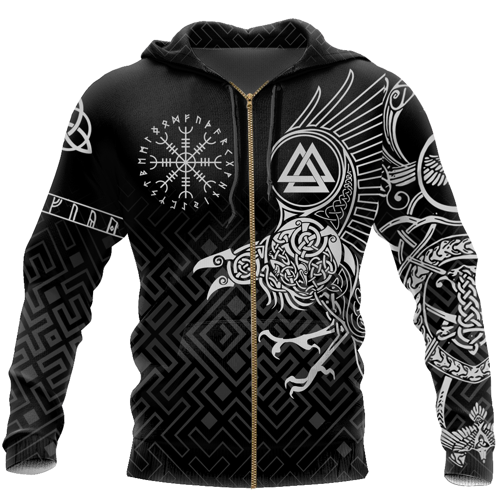 The Raven of Odin - Tattoo Style - Amaze Style™-Apparel