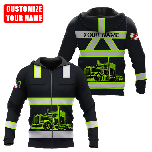 Personalized Trucker 3D All Over Printed Shirts For Men And Women TN