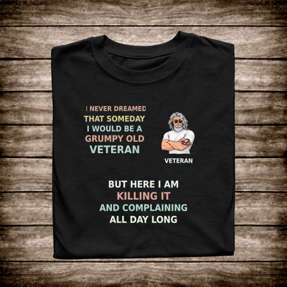 OMS premium layered veteran T-shirt black