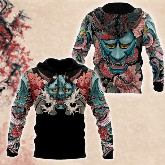 Japan Mask 3D All Over Printed Unisex Shirts