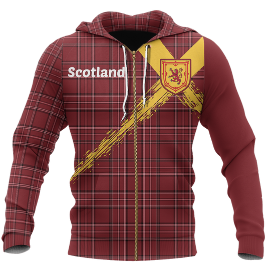 Scotland Royal Banner Celtic Thistle Hoodie NNK 1510 - Amaze Style™-Apparel