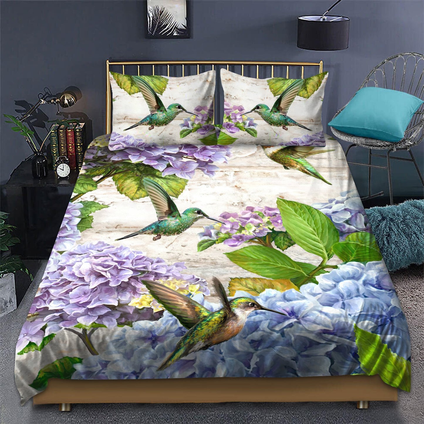 Hummingbird Art Bedding Set
