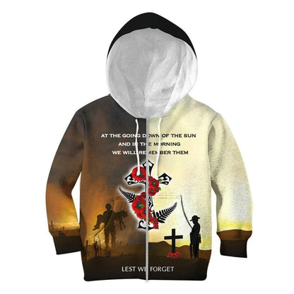 Tmarc Tee New Zealand Anzac Day Poppy Lest We Forget design 3d print shirts