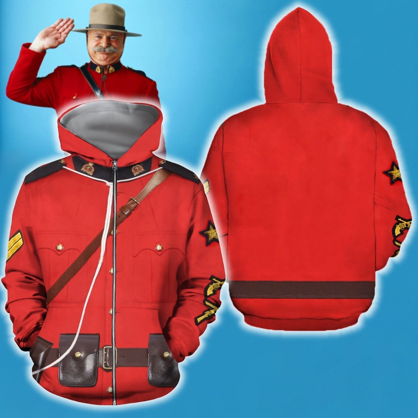 3D All Over Printed Military Coat 3 - Amaze Style™-Apparel