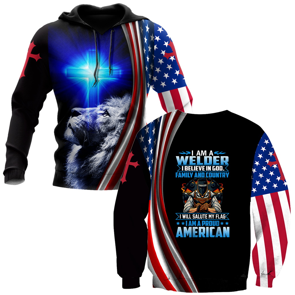 American Welder All Over Printed Hoodie MEI